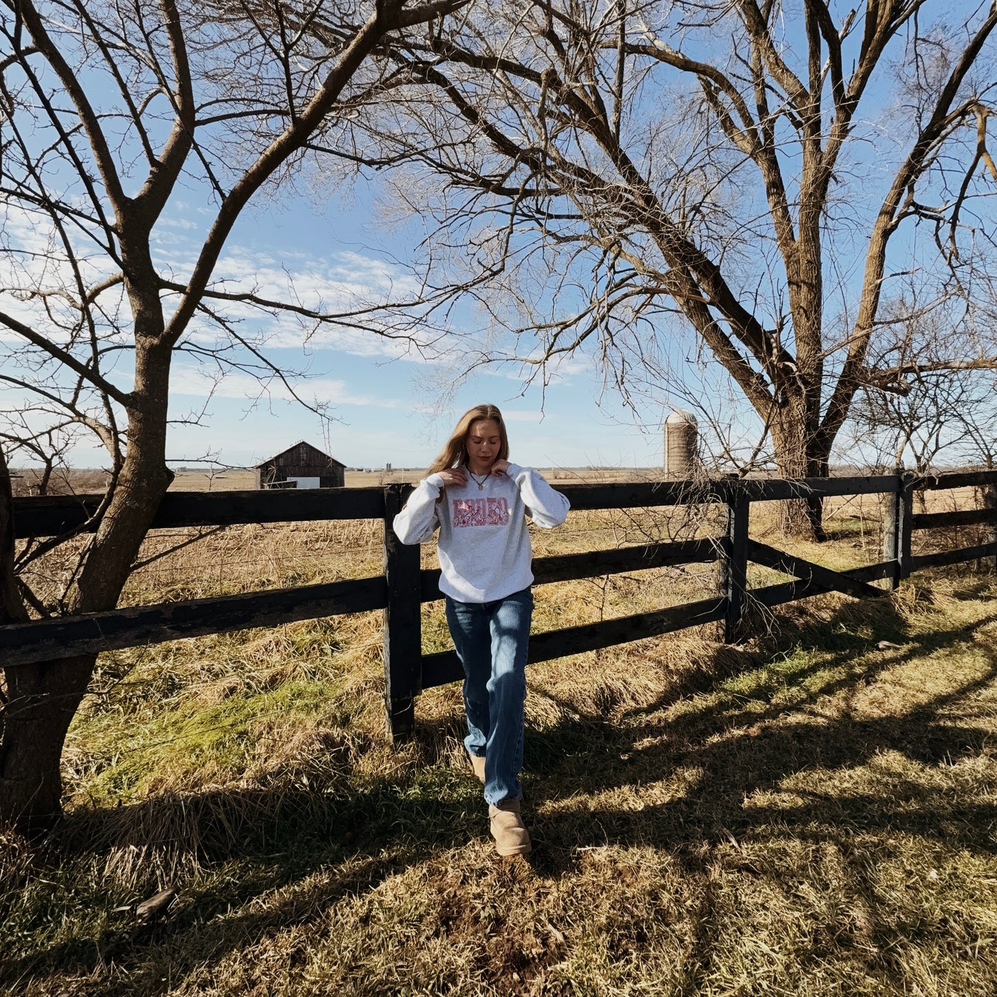 Rodeo Cowboys Embroidered Crewneck – Ride Bold, Live Free